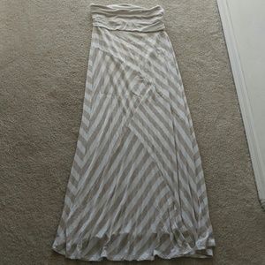 Fold over maxi skirt